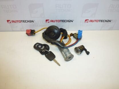 Conjunto de fechadura, caixa de distribuição, uma chave Citroën Xsara 4162Y9 4162Z4