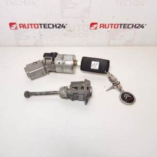 Conjunto de fechaduras e 1 chave Citroën Peugeot 4162KF 4162KC