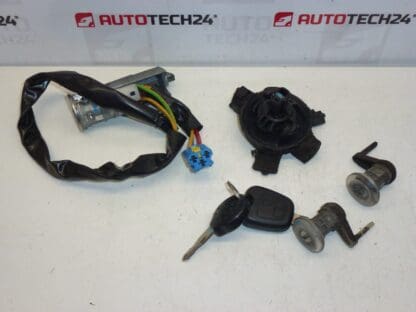 Conjunto de fechaduras Peugeot 206 2 chaves 4162NR 4162EZ