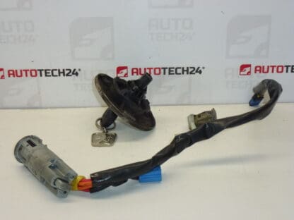 Conjunto de fechaduras Peugeot 206 1 chave 4162EZ 4162NR