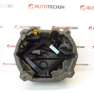 Conjunto de ferramentas de alavanca, chave de roda, olhal de reboque Peugeot 407 672599 6736C1 674414