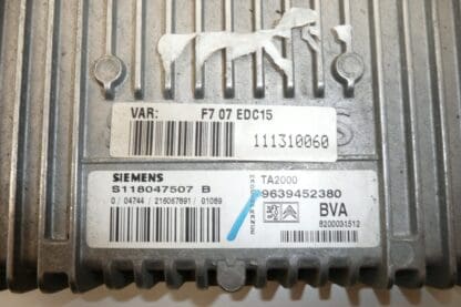 ECU Siemens TA200 Citroën C5 2.0 HDI 9639452380 S118047507 B - Image 2