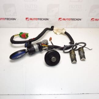 Conjunto de fechadura Citroën Peugeot Fiat + 1 chave 4162Y3 4162Y2